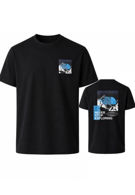 The North Face Mens Energy Graphic Logo T Shirt in Black